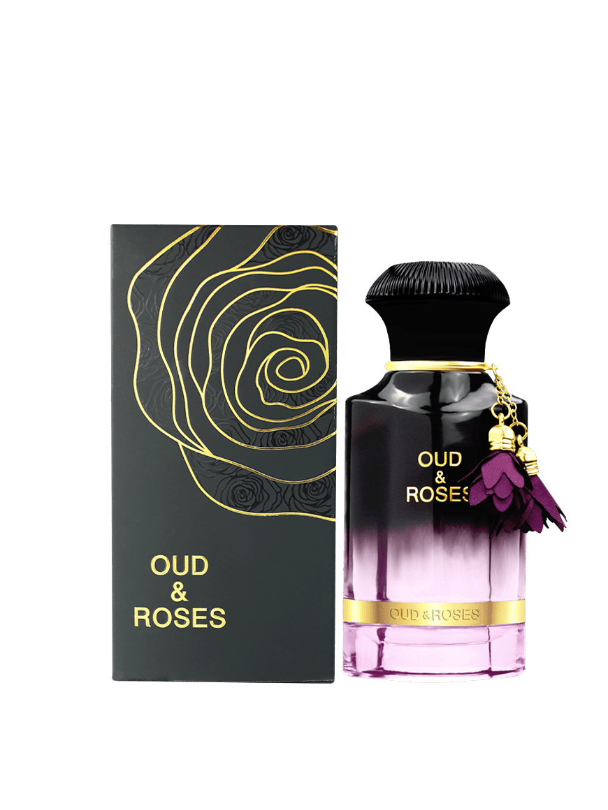 AHMED Oud & Roses 60mL Unisex Oriental Perfume for Men and Women a Woody  Floral Oriental Fragrance with Oudh (Frankincense) and Rose Accords